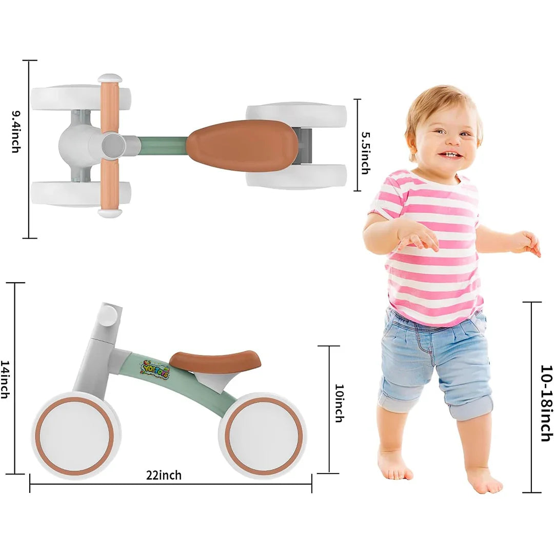 YO! TOYS Baby Balance Bike for 1 Year Old Boys Girls