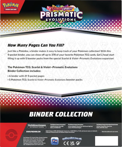 Pokémon TCG: Scarlet & Violet 8.5 – Prismatic Evolutions Binder Collection
