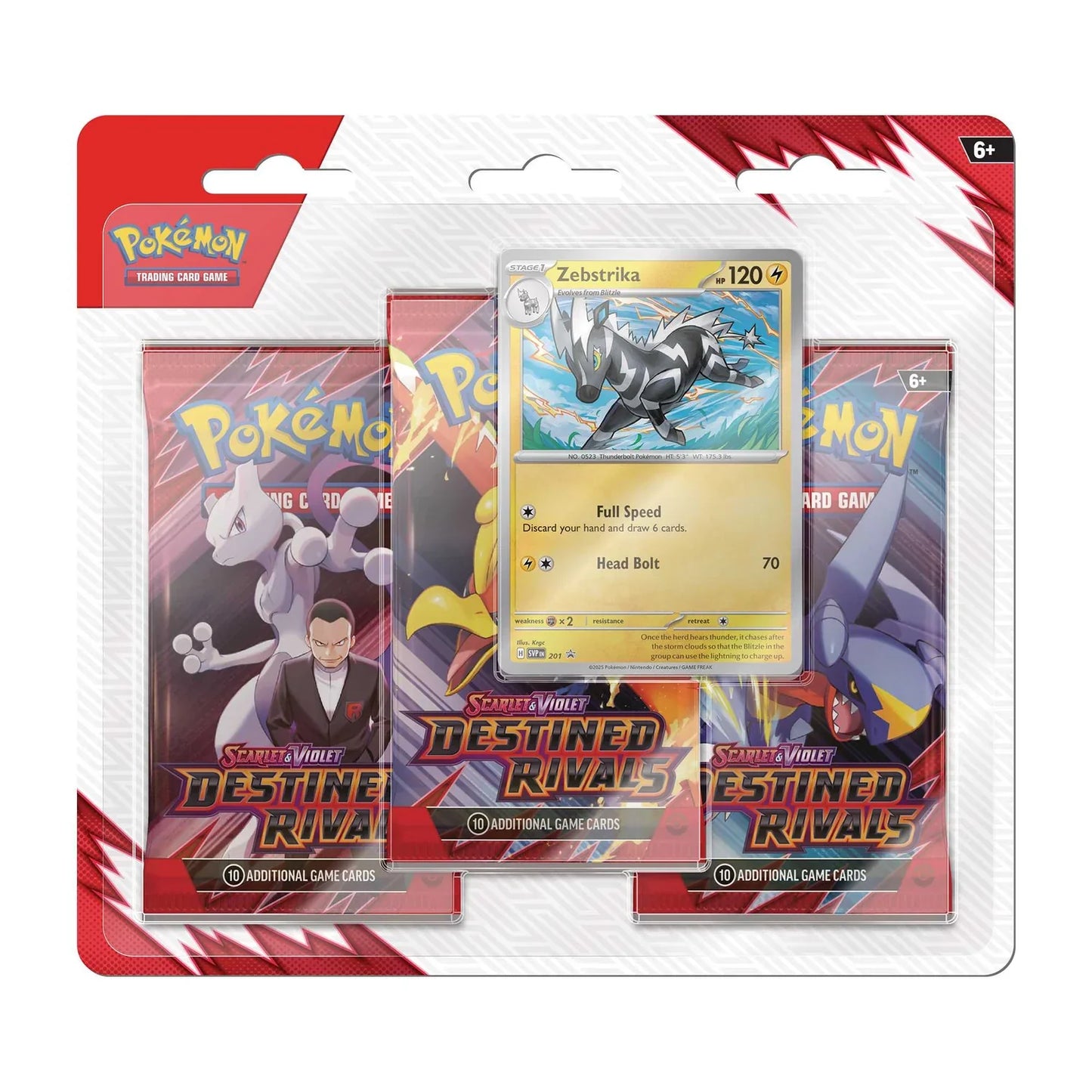Pokémon TCG: Scarlet & Violet 10 – Destined Rivals 3-Pack  Blister Pack