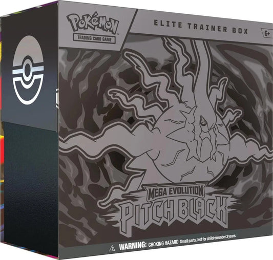 Pokémon Mega Evolution Pitch Black Elite Trainer Box – Trading Card Game Set