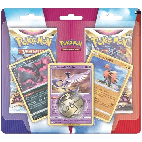 Pokémon TCG: Enhanced 2-Pack Blister – Articuno, Zapdos, or Moltres